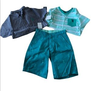 US Polo Assn. Boys 3-Piece Tshirt Polo Jeans Pant Set 3pc Outfit 5-6